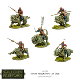 Warlords of Erehwon: Samurai riding Komainu Lion Dogs